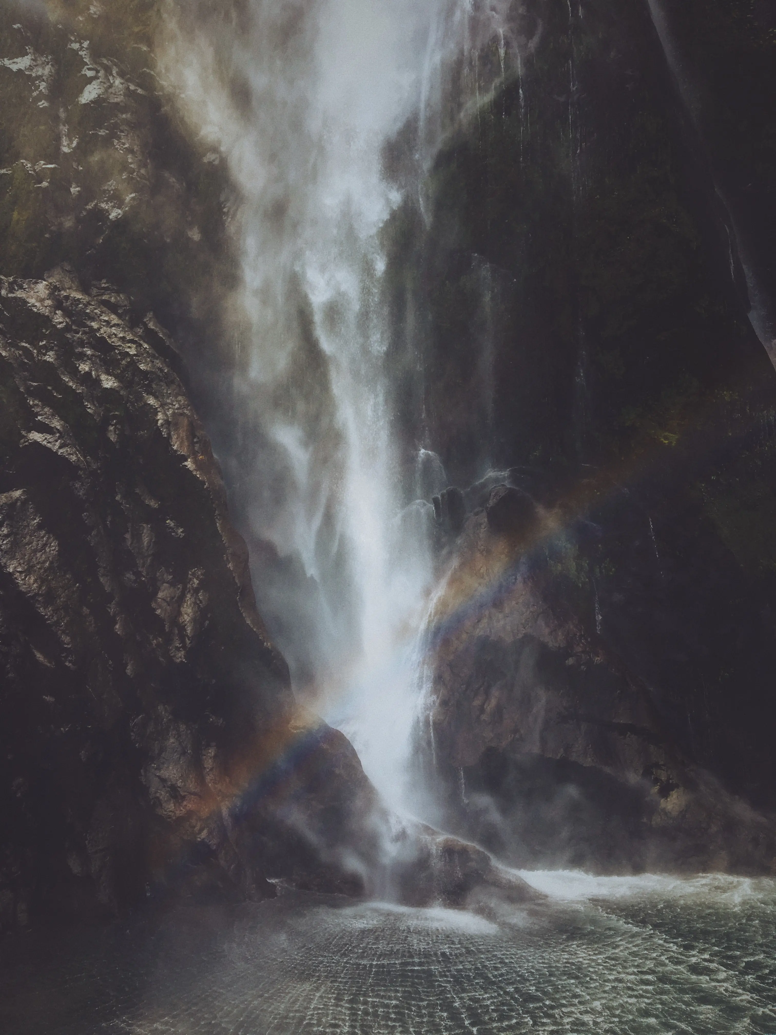 abstract image of a waterfall